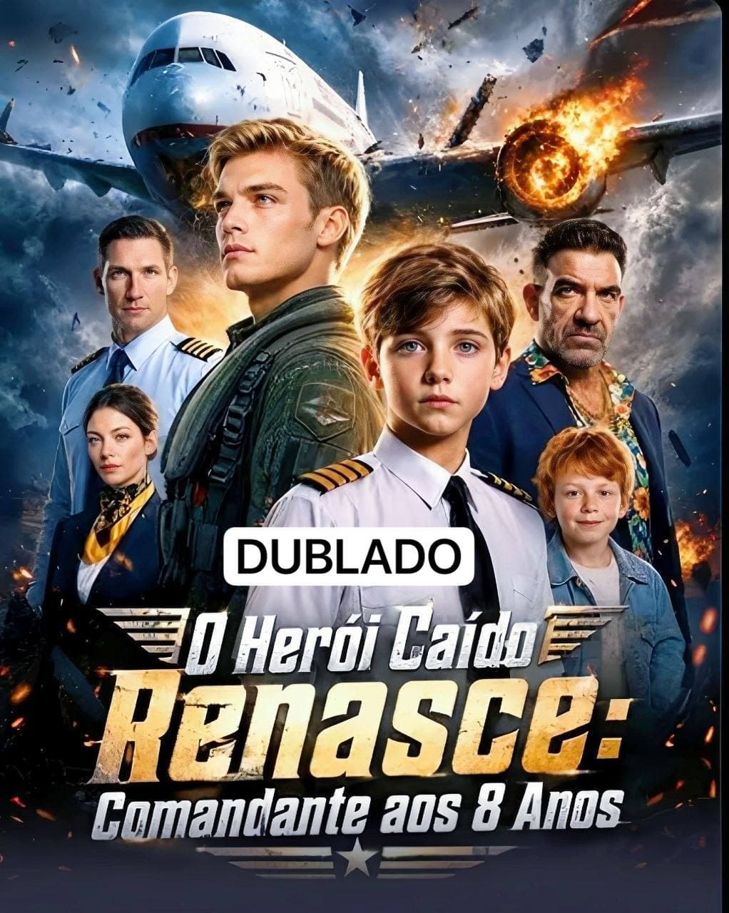 Capa de O HERÓI CAÍDO RENASCE: COMANDANTE AOS 8 ANOS