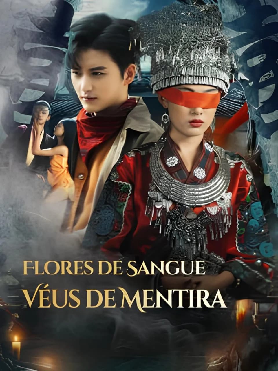 Capa de Flores De Sangue Véu De Mentira