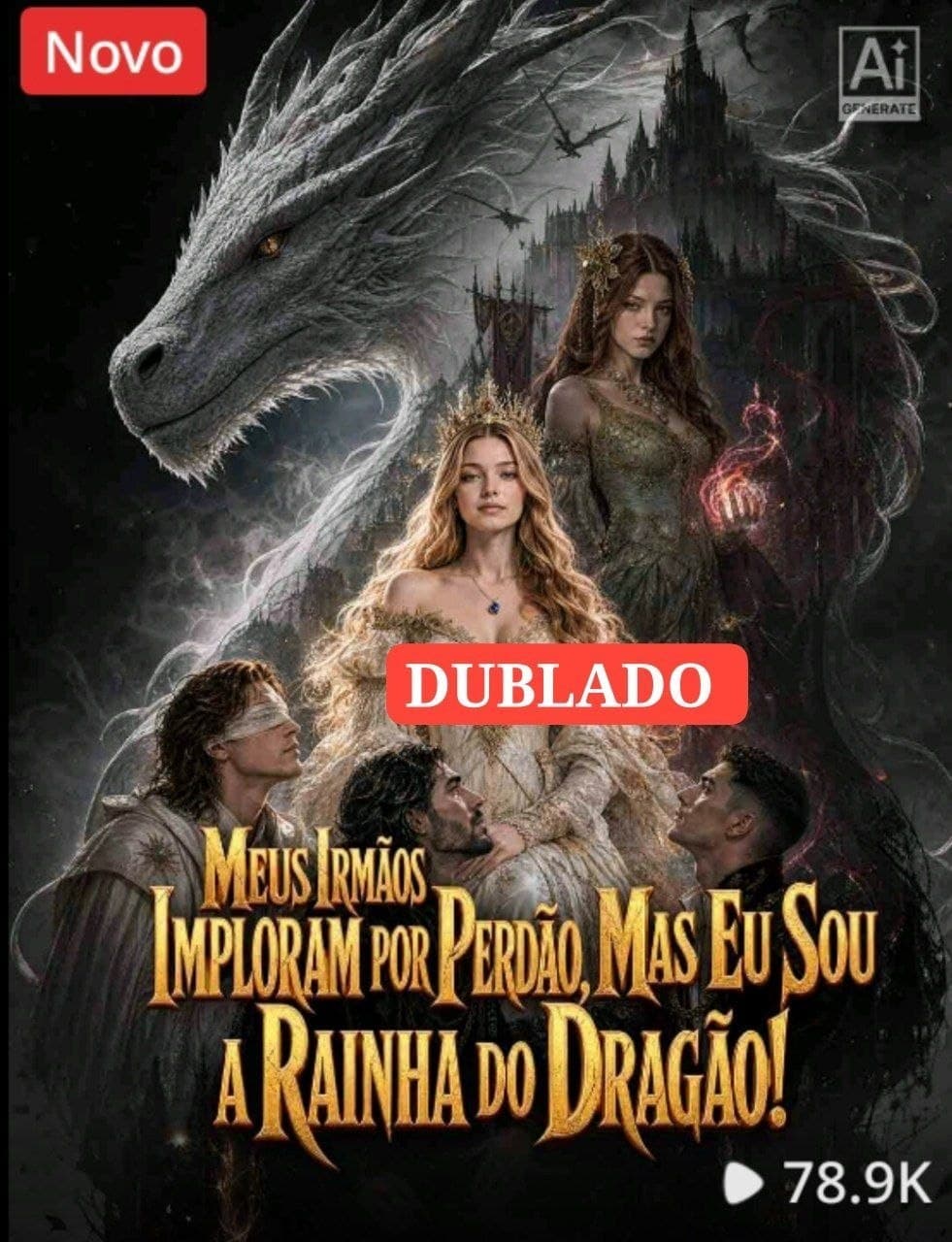 Capa de MEUS IRMÃOS IMPLORAM PERDÃO, MAS EU SOU A RAINHA DO DRAGÃO!