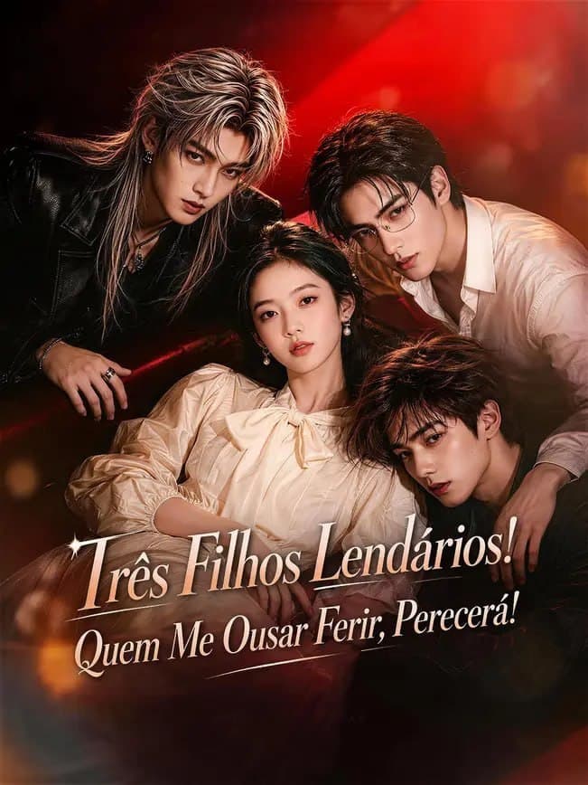 Capa de TRÊS FILHOS LENDÁRIOS! QUEM ME OUSAR FERIR, PERECERÁ!