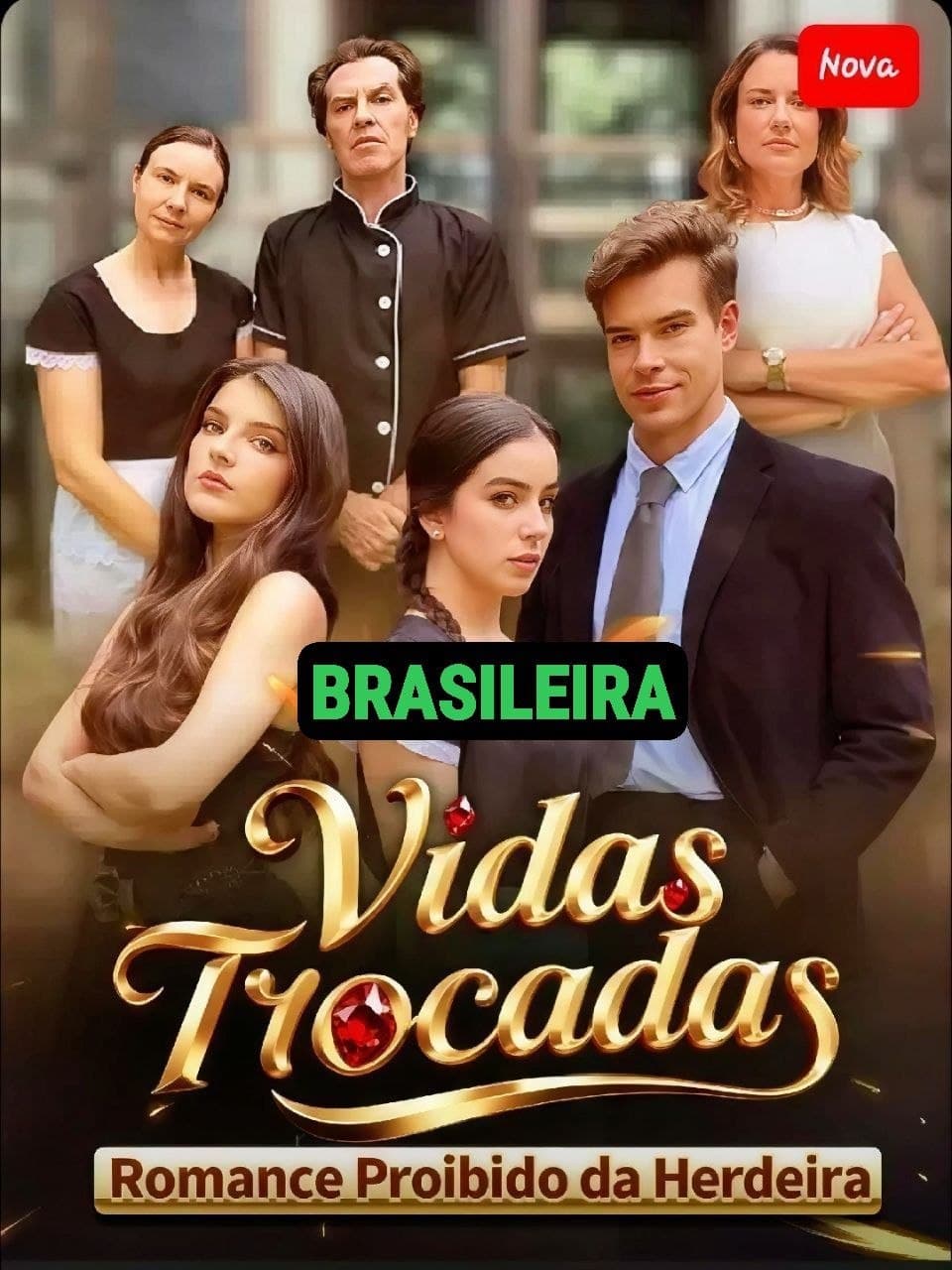 Capa de VIDAS TROCADAS ROMANCE PROIBIDO DA HERDEIRA