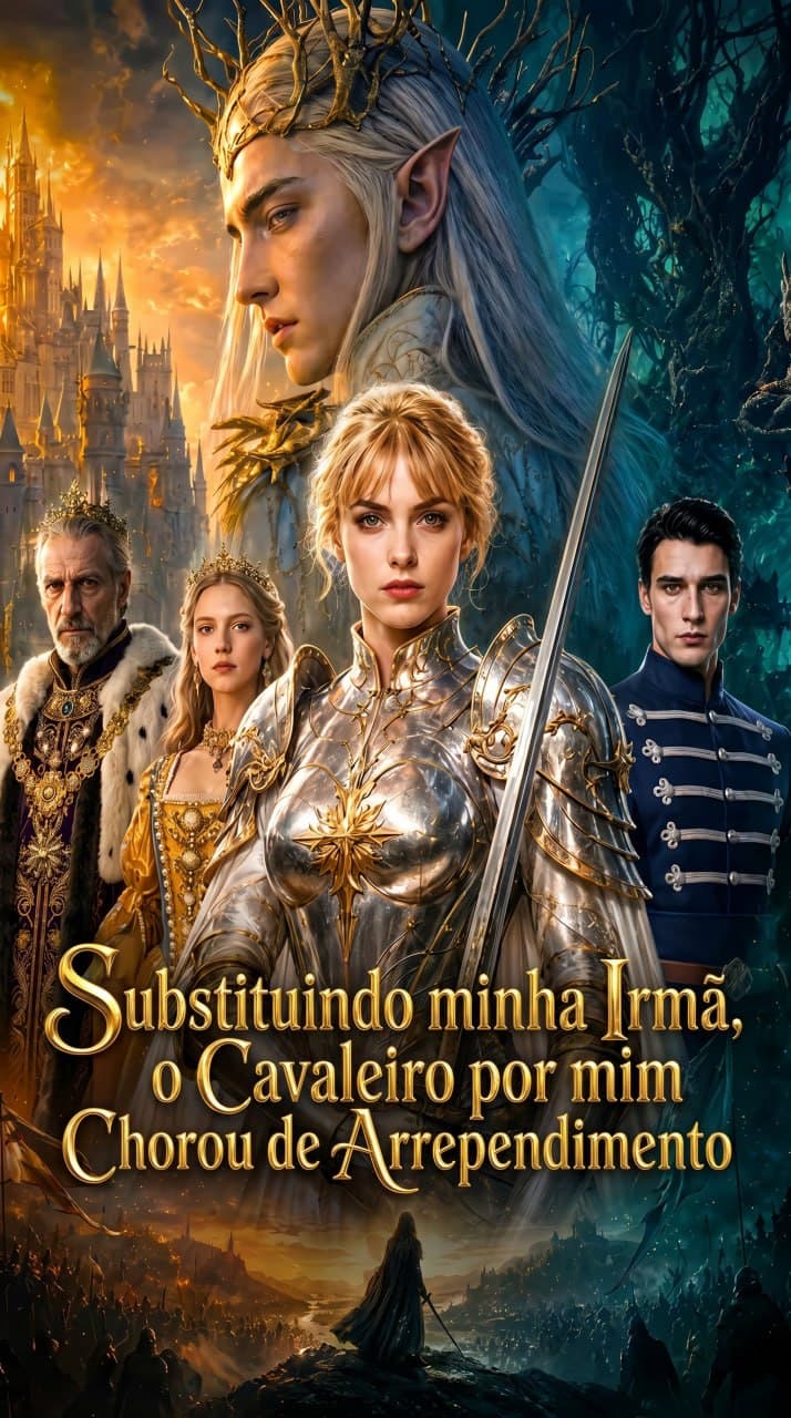 Capa de Substituindo minha Irmã, o Cavaleiro por mim Chorou de Arrependimento