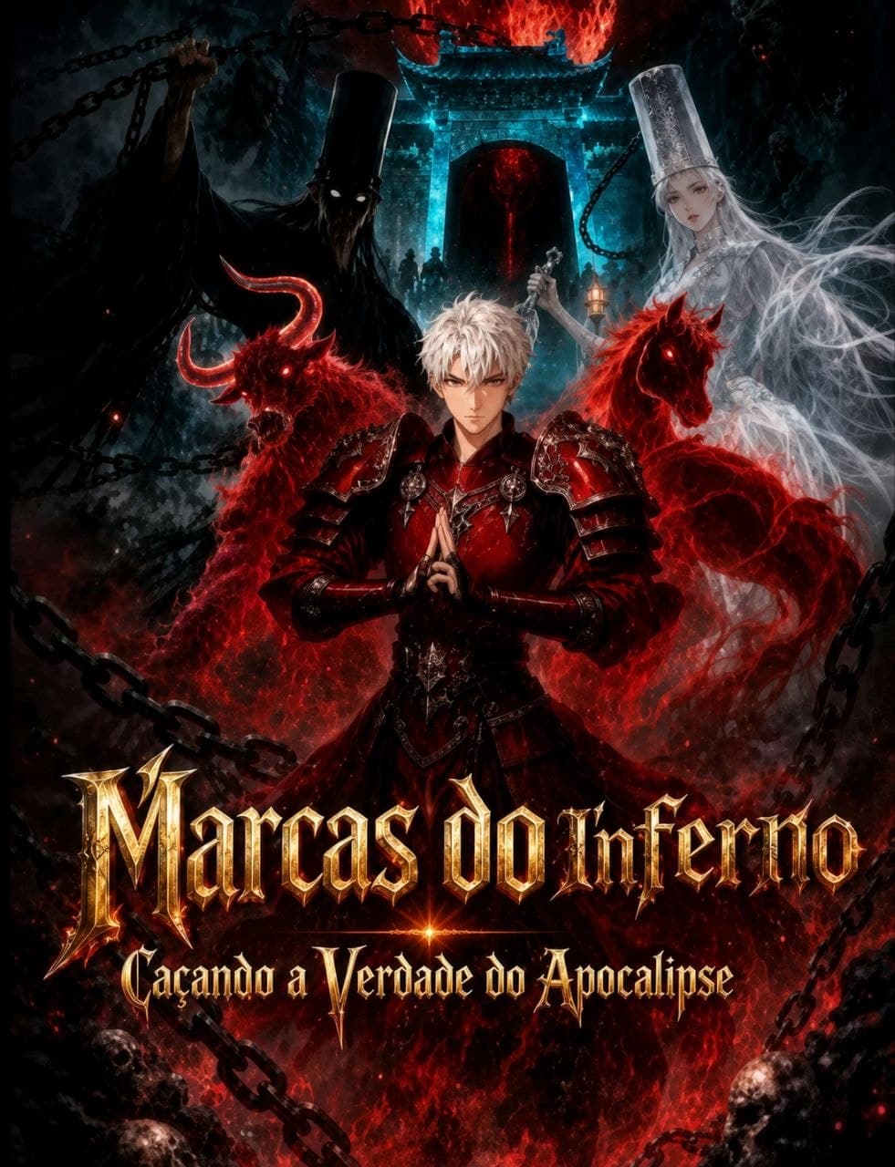 Capa de MARCAS DO INFERNO CAÇANDO A VERDADE DO INFERNO