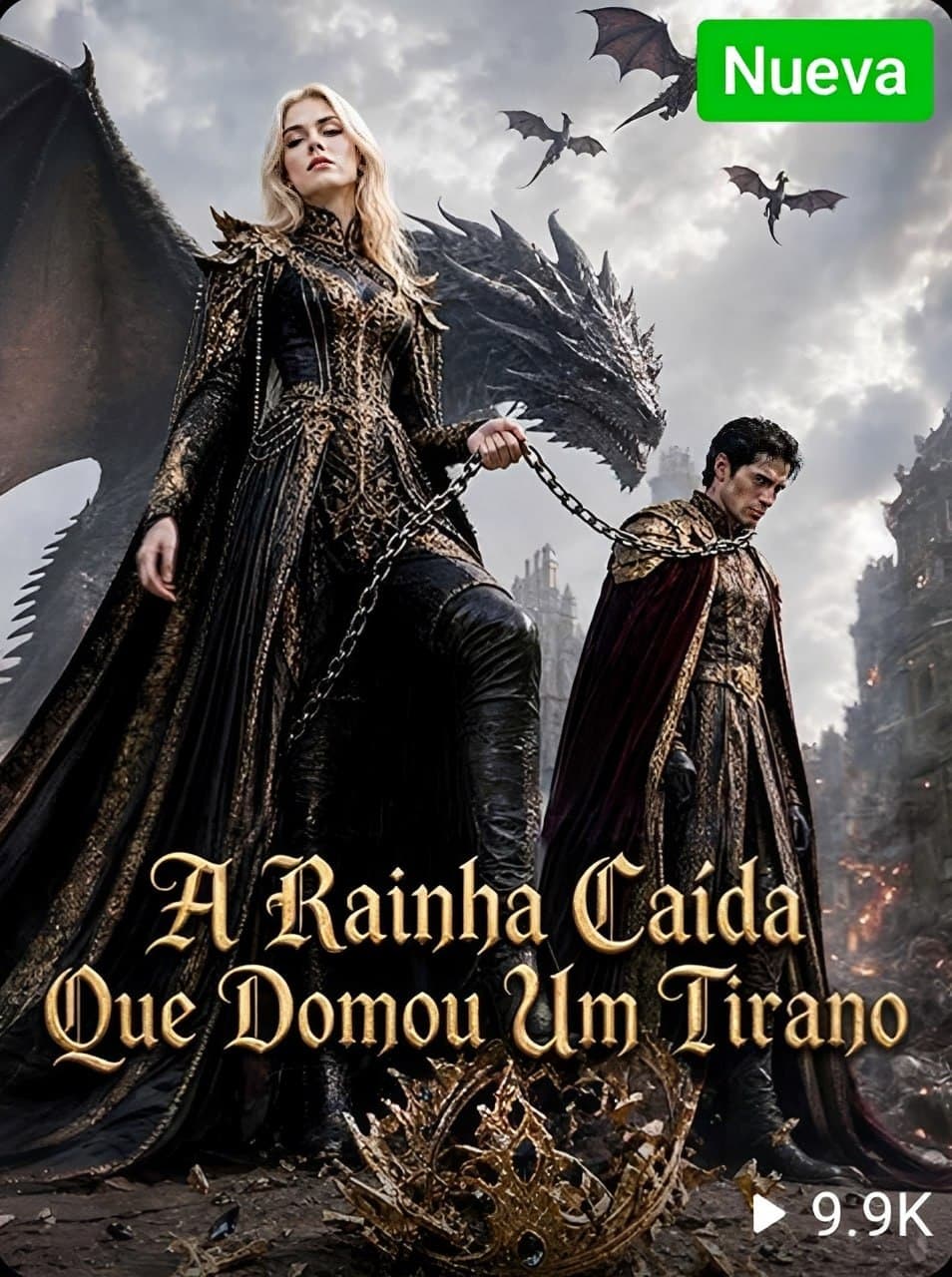 Capa de A RAINHA CAÍDA QUE DOMOU UM TIRANO