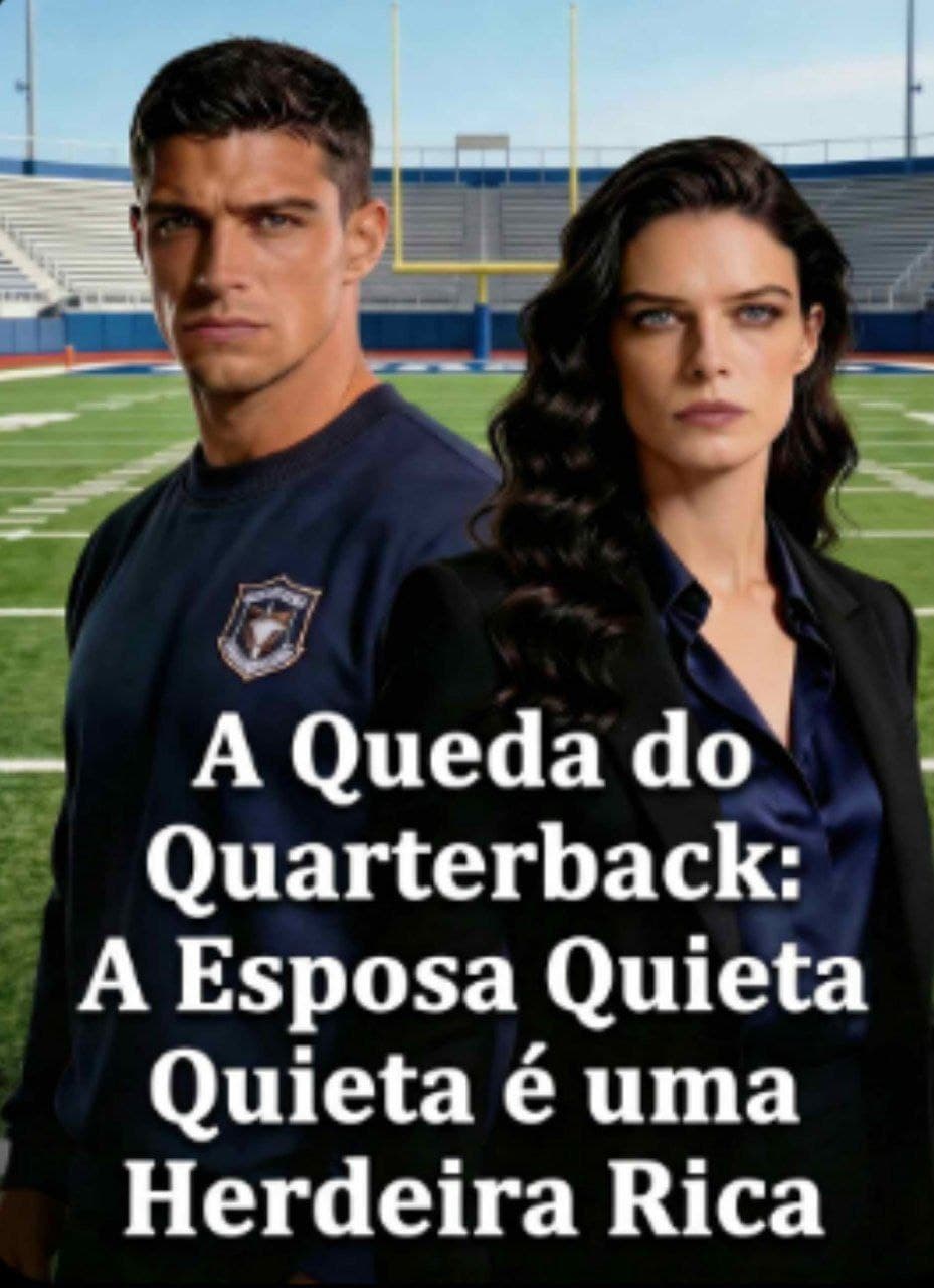 Capa de A QUEDA DO QUARTEBACK A ESPOSA QUIETA É UMA HERDEIRA RICA