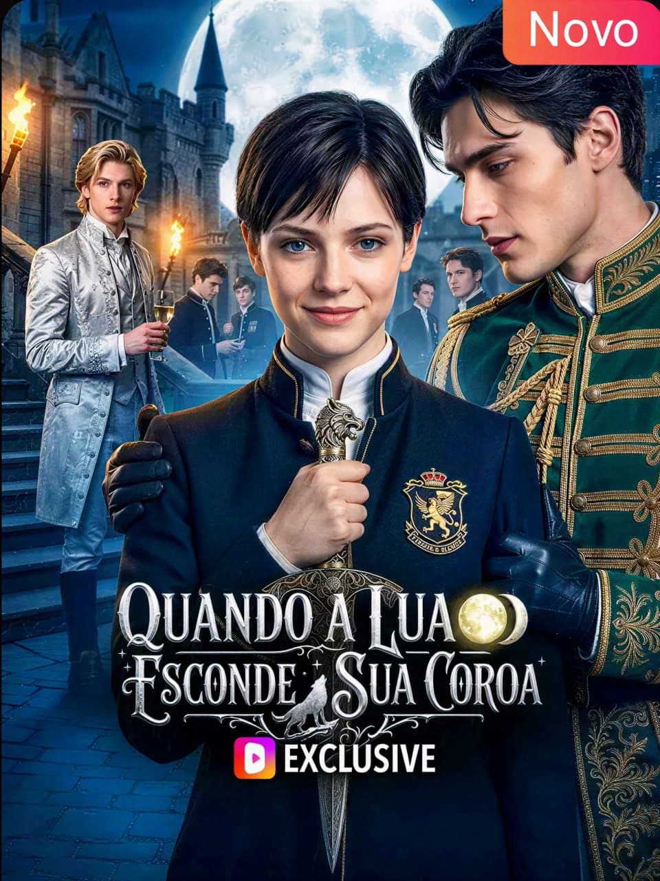 Capa de QUANDO A LUA ESCONDE SUA COROA