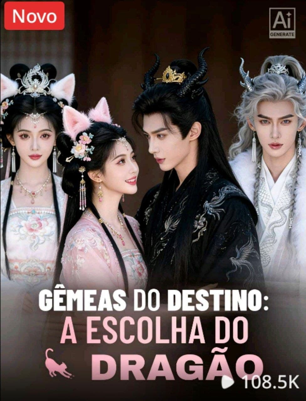 Capa de GÊMEAS DO DESTINO A ESCOLHA DO DRAGÃO