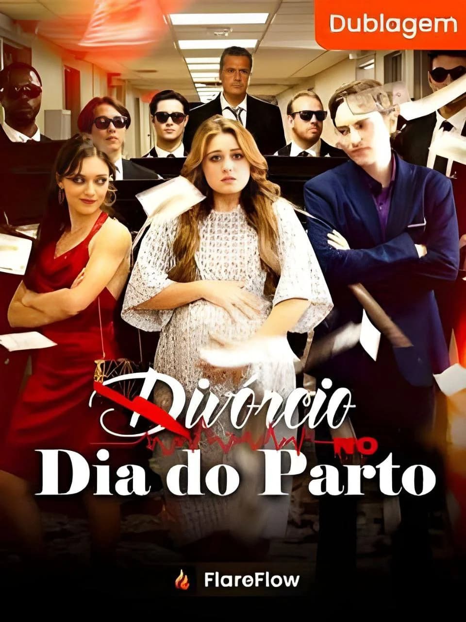 Capa de Divórcio No Dia Do Parto