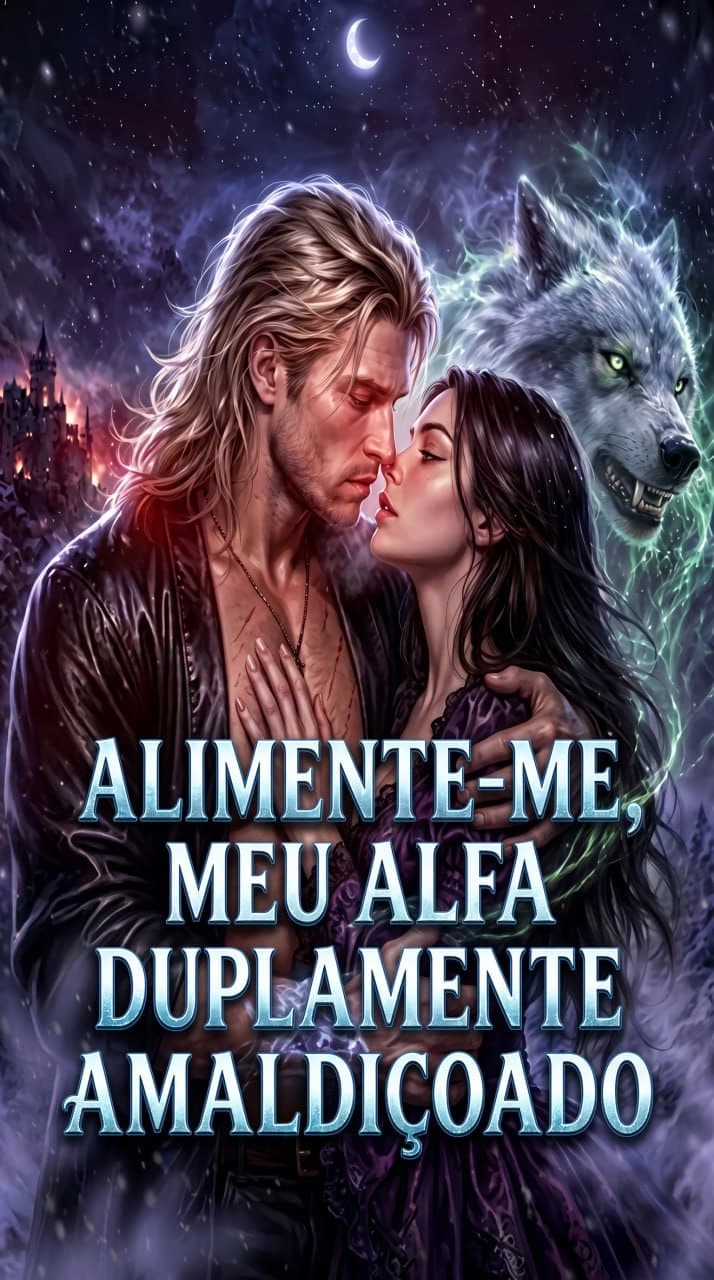 Capa de Alimente-me, meu Alfa Duplamente Amaldiçoado