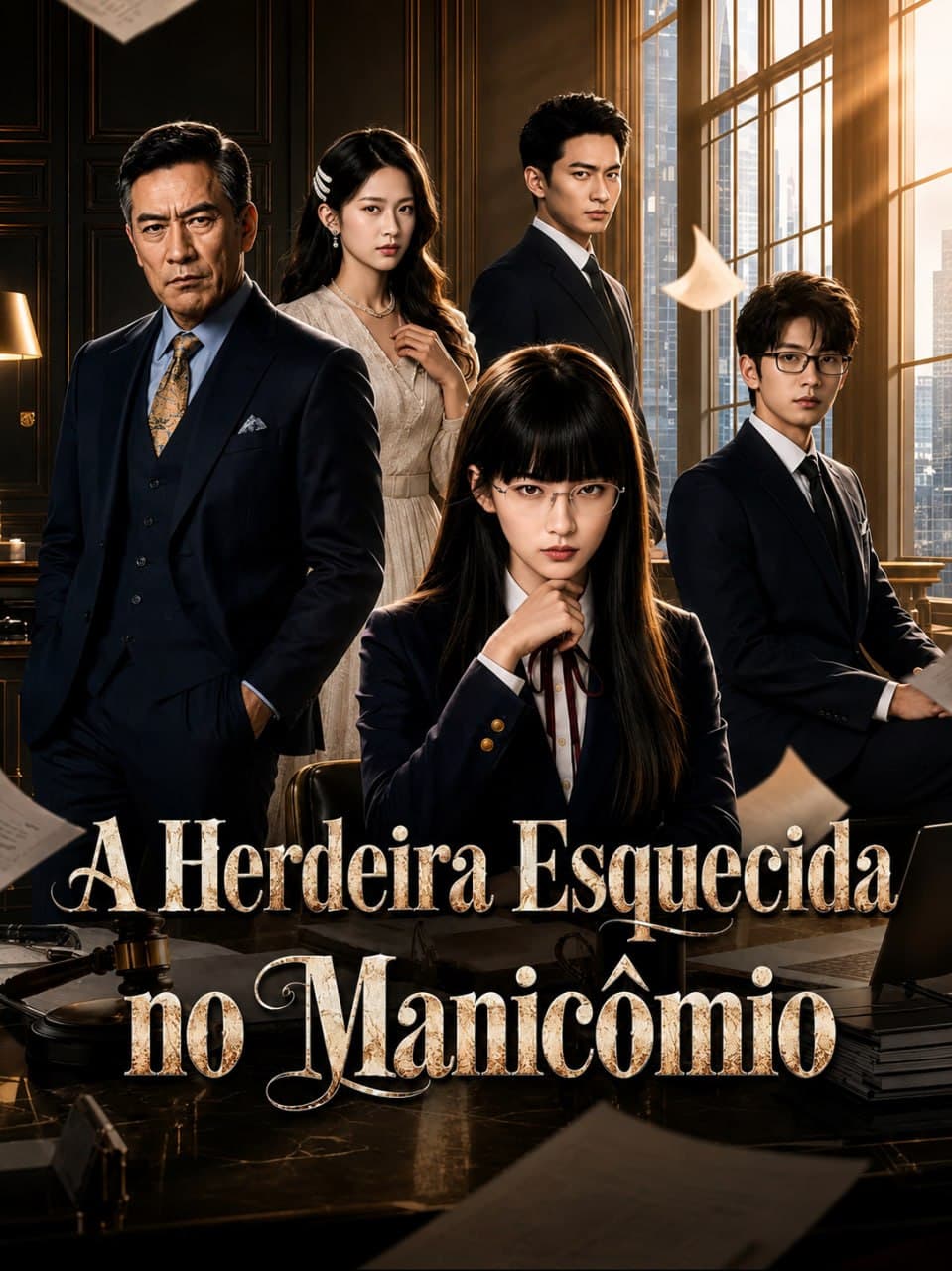 Capa de A HERDEIRA ESQUECIDA NO MANICÔMIO
