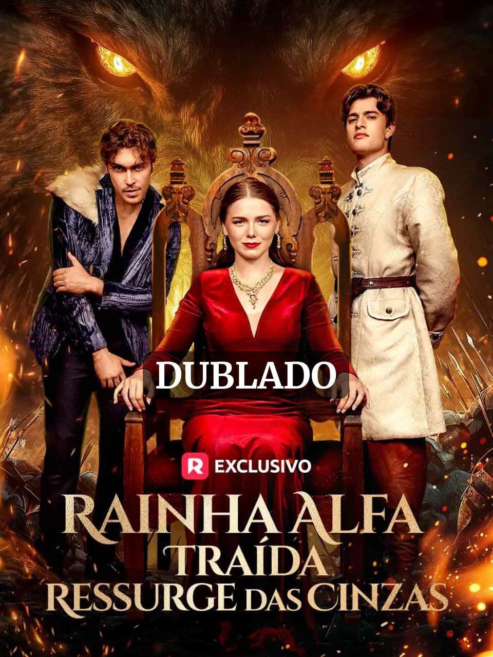 Capa de RAINHA ALFA TRAÍDA RESSURGIDA CINZAS