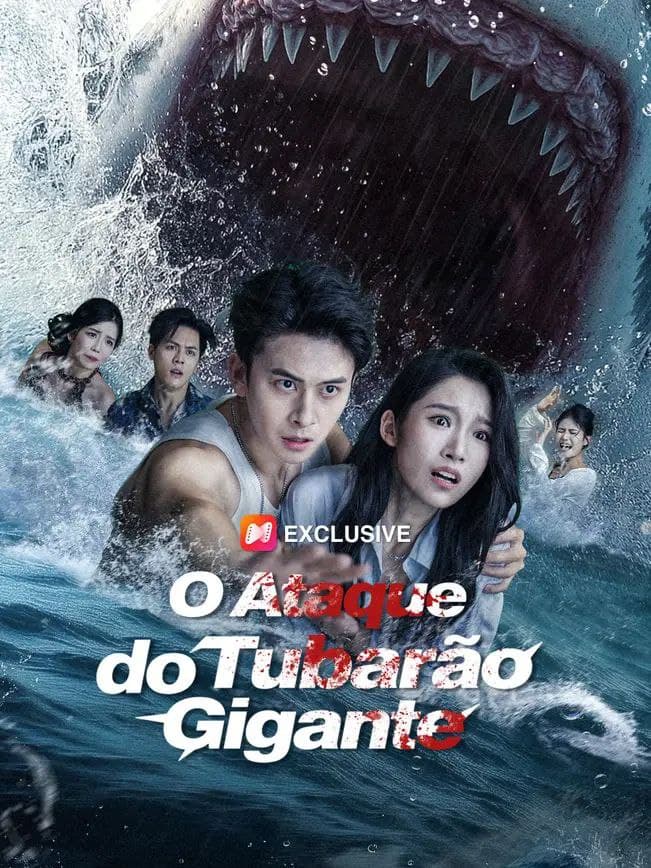 Capa de O Ataque Do Tubarão gigante
