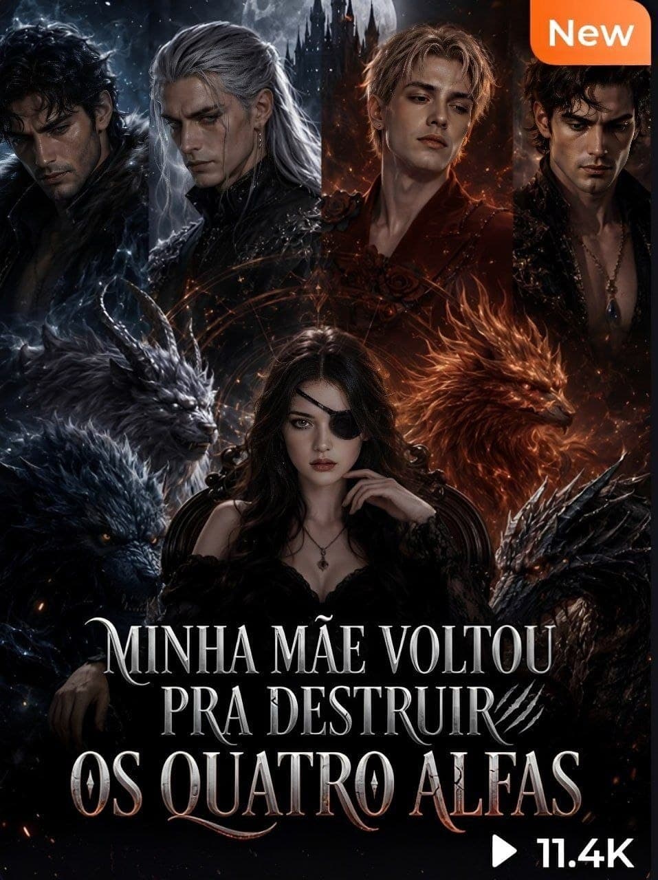 Capa de MINHA MÃE VOLTOU PRA DESTRUIR OS QUATRO ALFAS