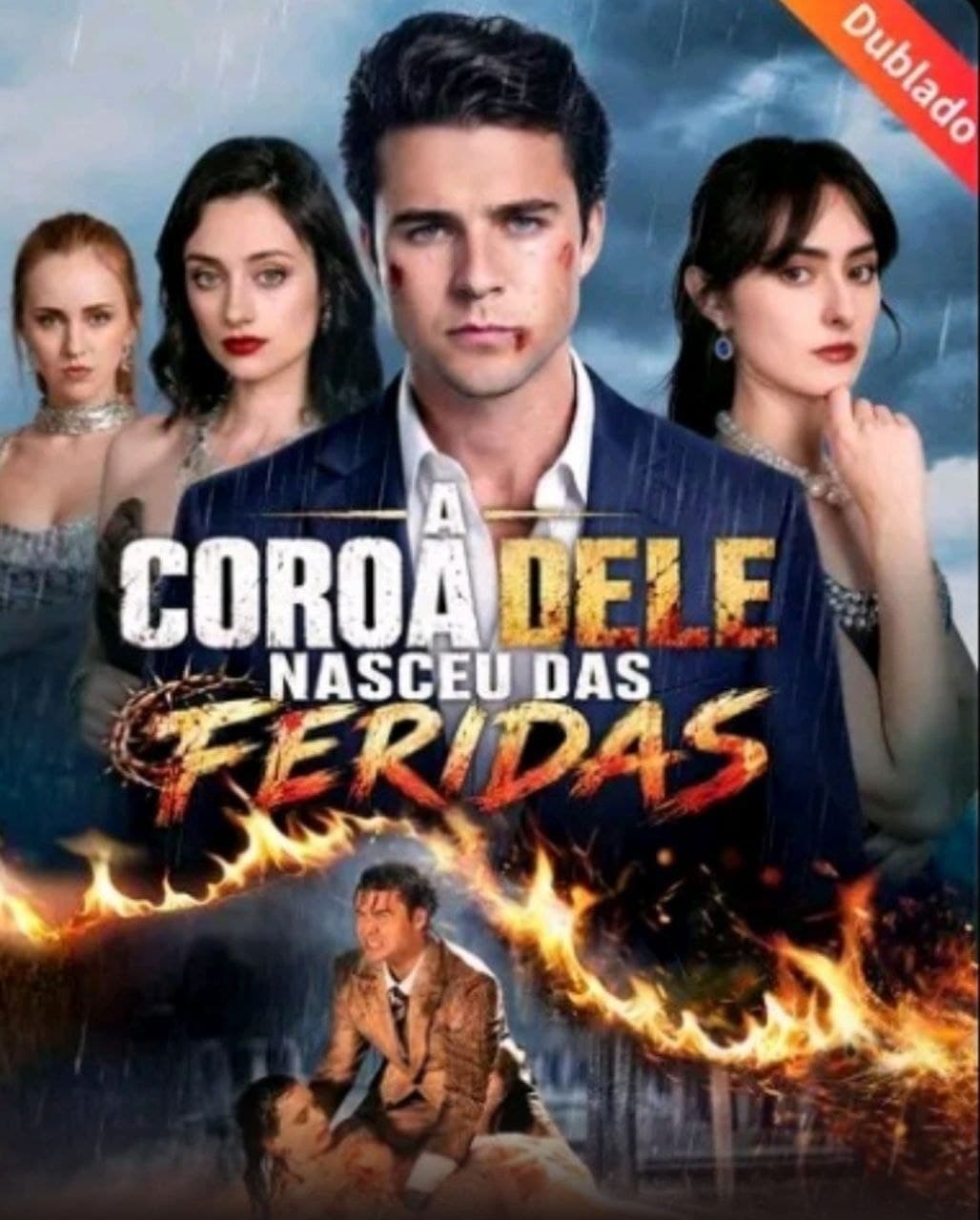 Capa de A COROA DELE NASCEU DAS FERIDAS