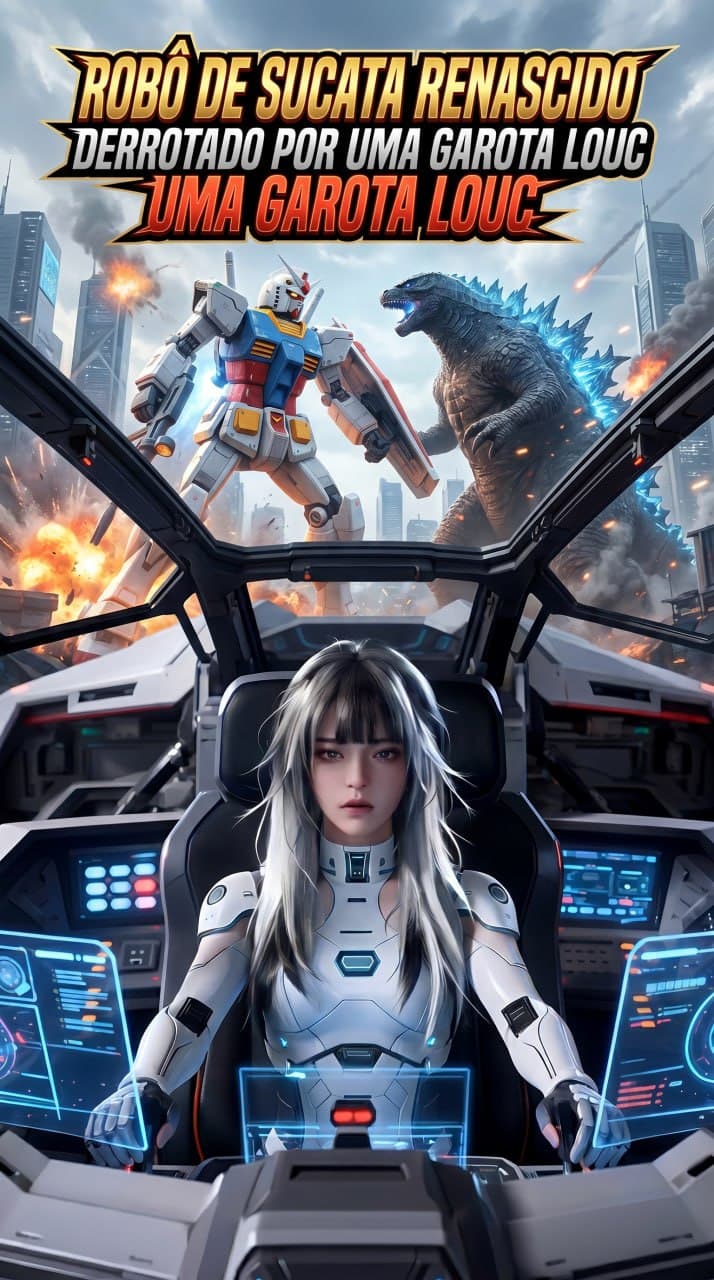 Capa de Robô de Sucata Renascido Derrotado por uma Garota Louca e Forçado a Evoluir