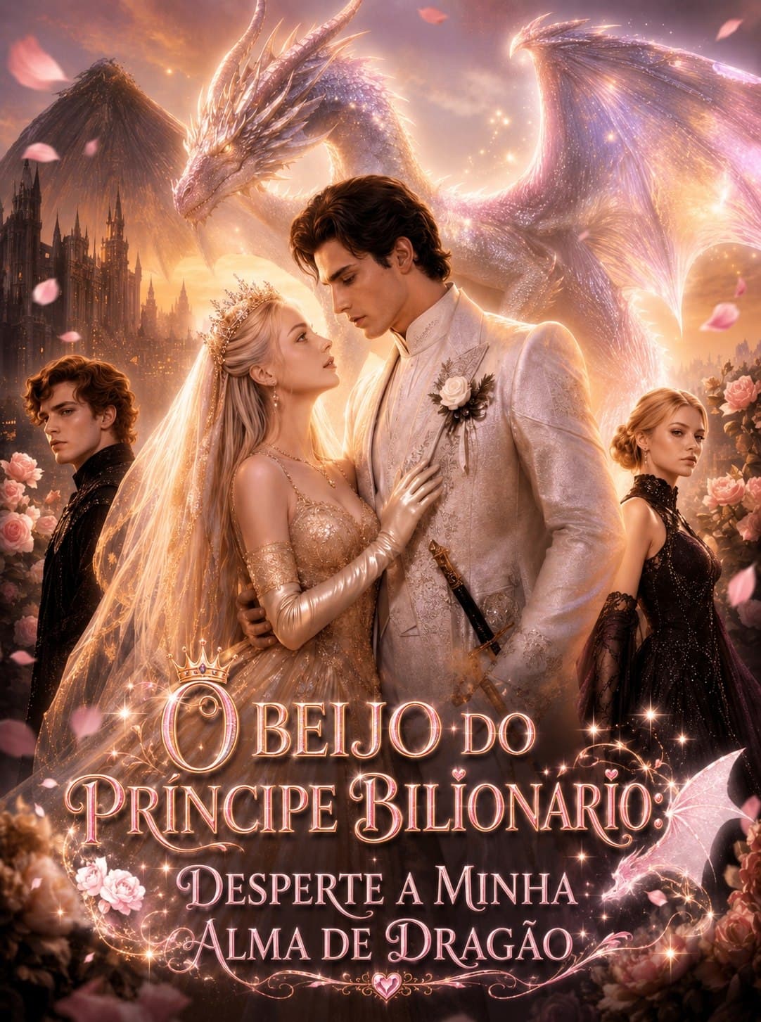 Capa de O BEIJO DO PRÍNCIPE BILIONÁRIO: DESPERTE A MINHA ALMA DRAGÃO