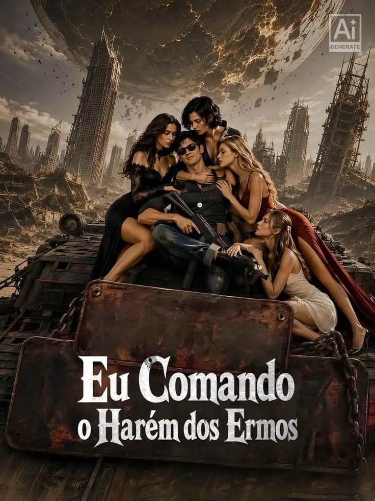 Capa de EU COMANDO O HARÉM DOS ERMOS