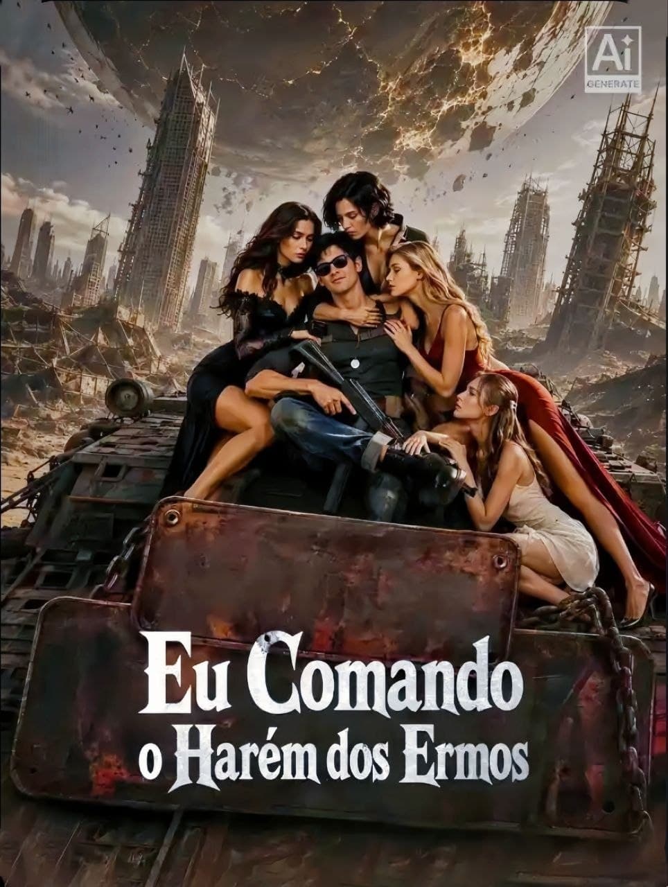 Capa de EU COMANDO O HARÉM DOS ERMOS