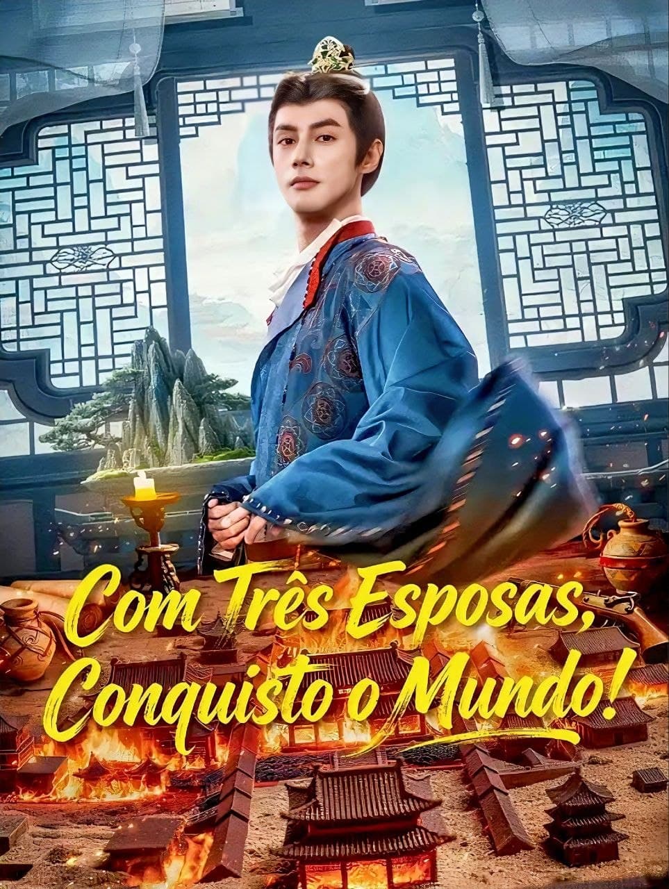 Capa de COM TRÊS ESPOSAS CONQUISTO O MUNDO