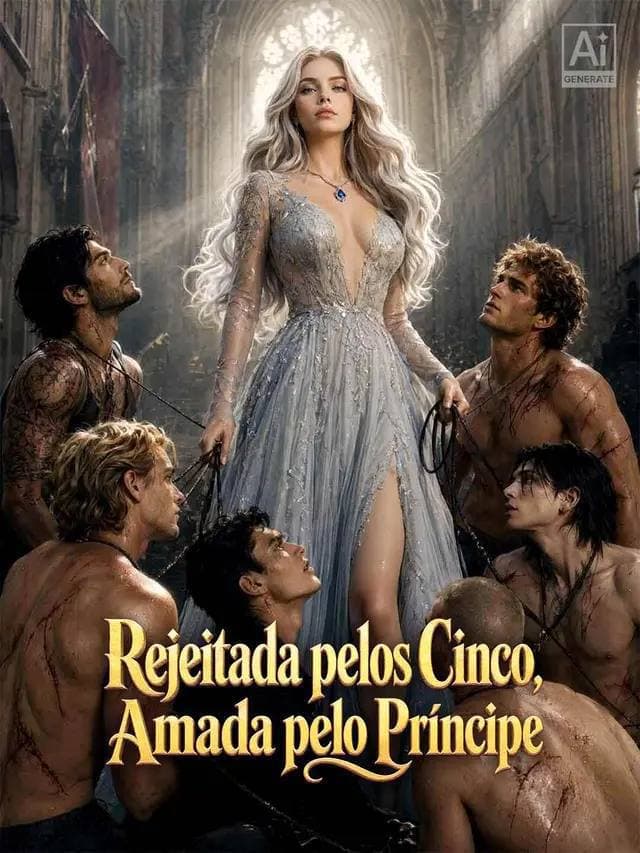 Capa de REJEITADA PELOS CINCO AMADA PELO PRÍNCIPE IA