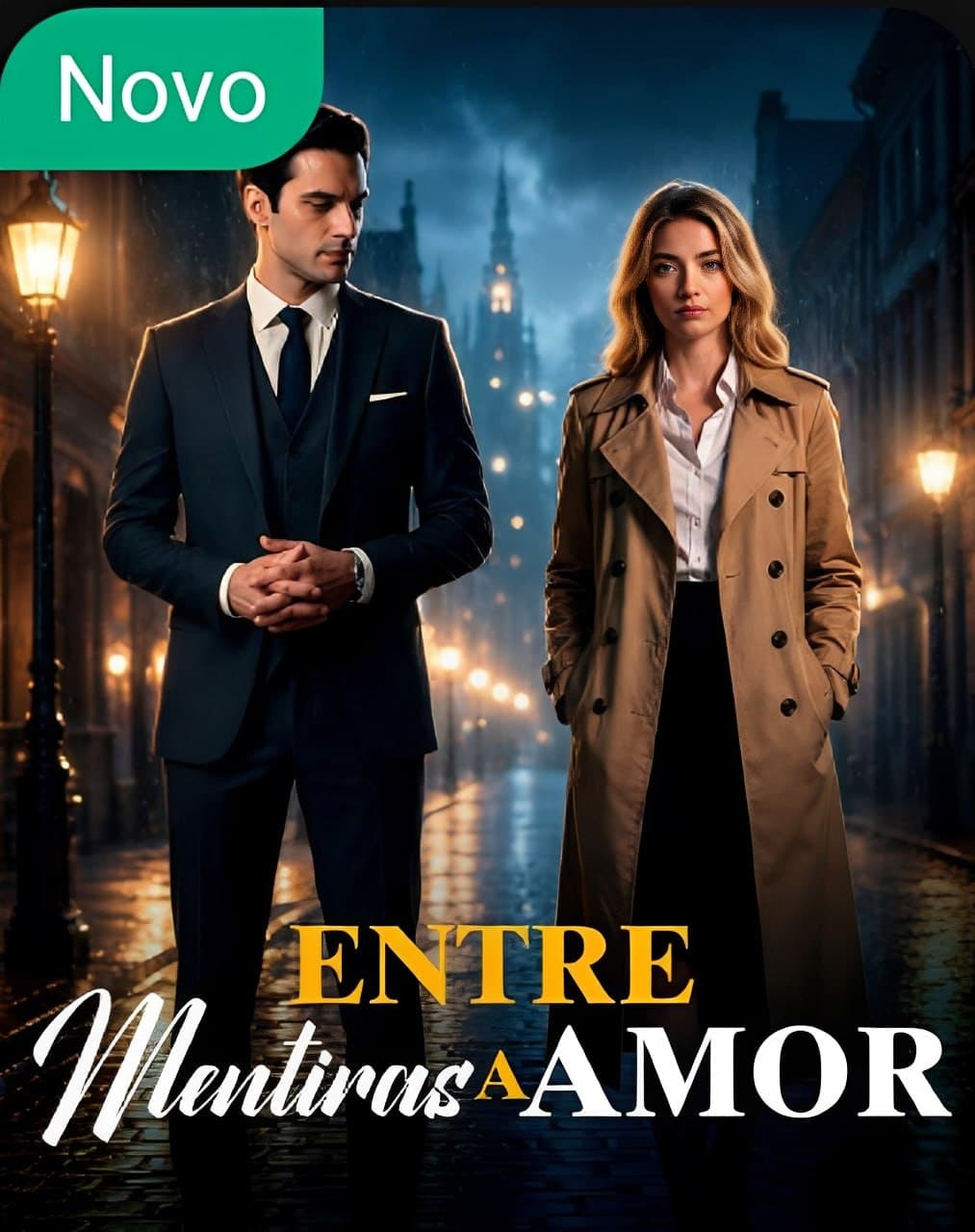 Capa de ENTRE MENTIRAS E AMOR