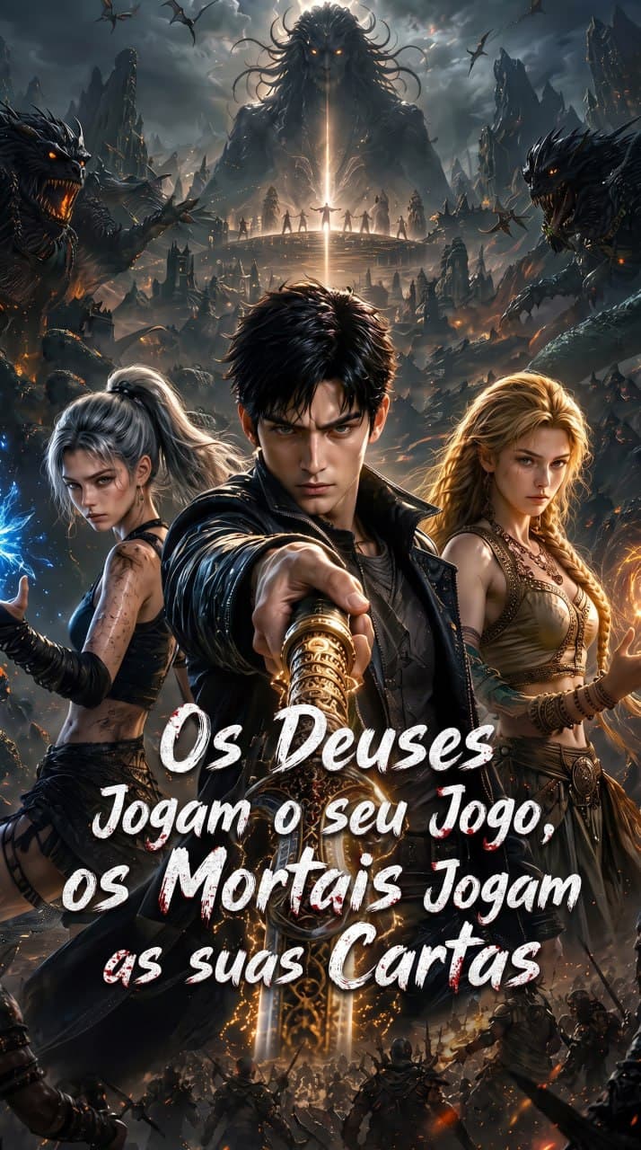 Capa de Os Deuses Jogam o seu Jogo, os Mortais Jogam as suas Cartas