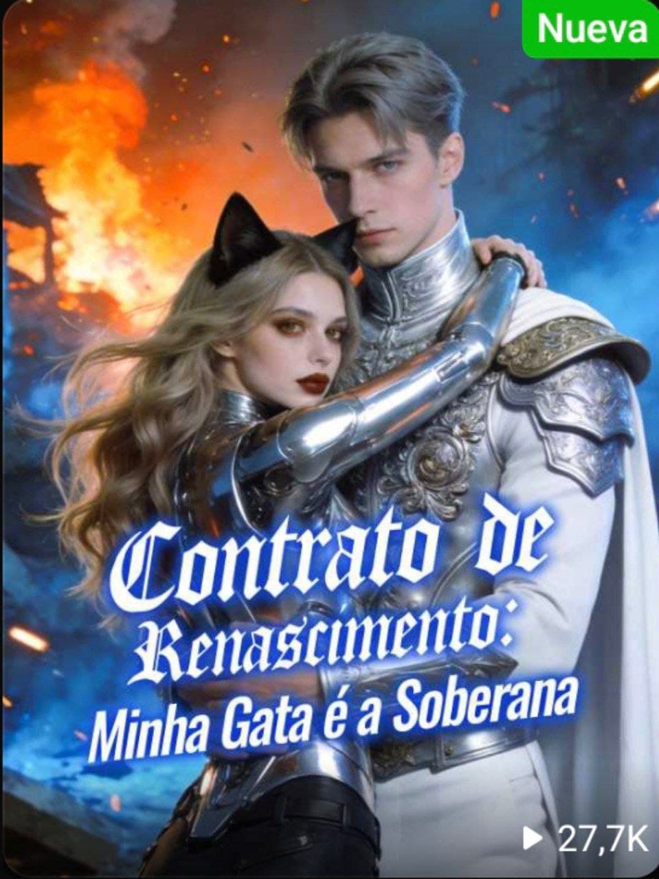 Capa de CONTRATO DE RENASCIMENTO MINHA GATA É A SOBERANA