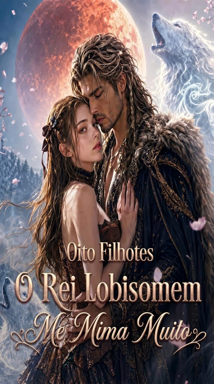 Capa de Oito Filhotes O Rei Lobisomem Me Mima Muito