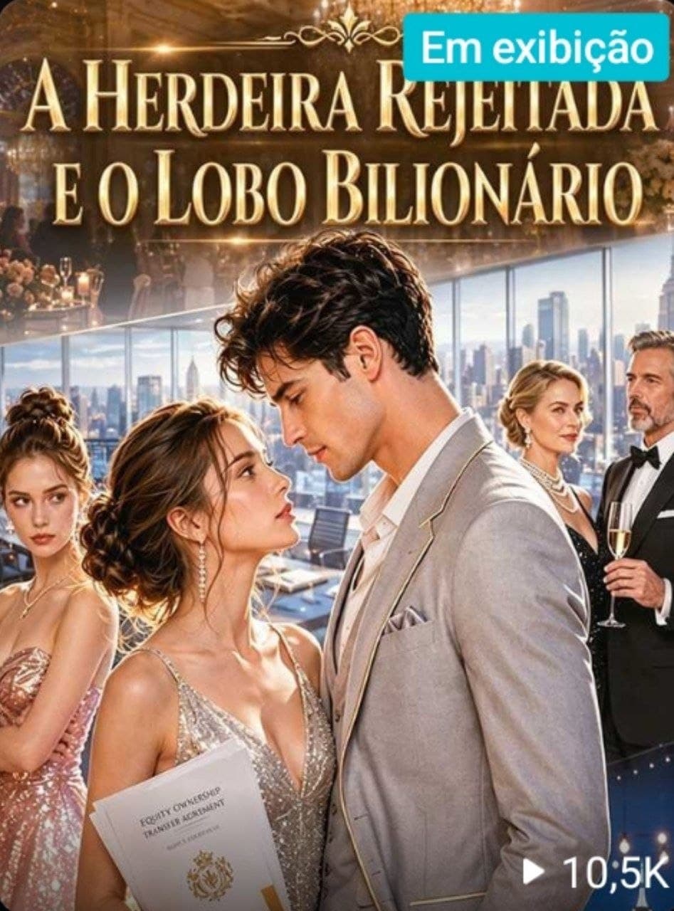 Capa de A HERDEIRA REJEITADA E O LOBO BILIONÁRIO