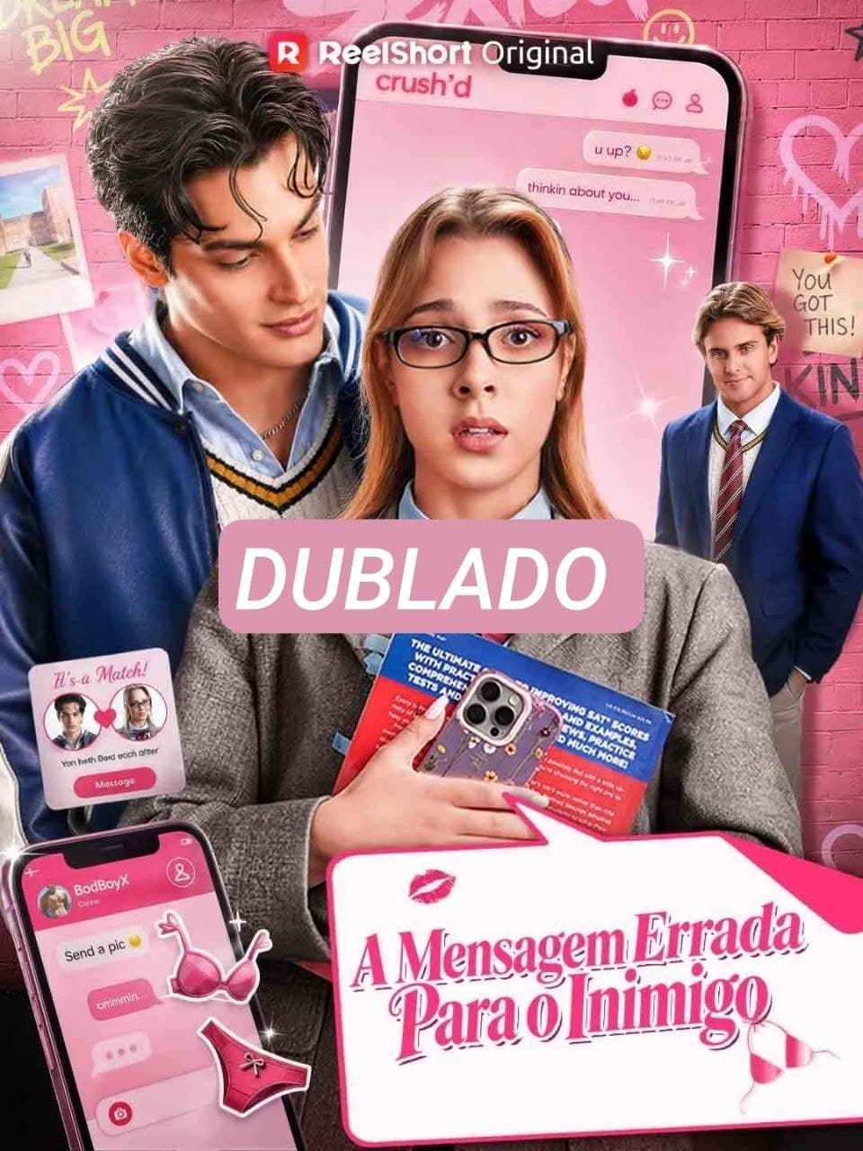 Capa de A MENSAGEM ERRADA PARA O INIMIGO - DUBLADO.