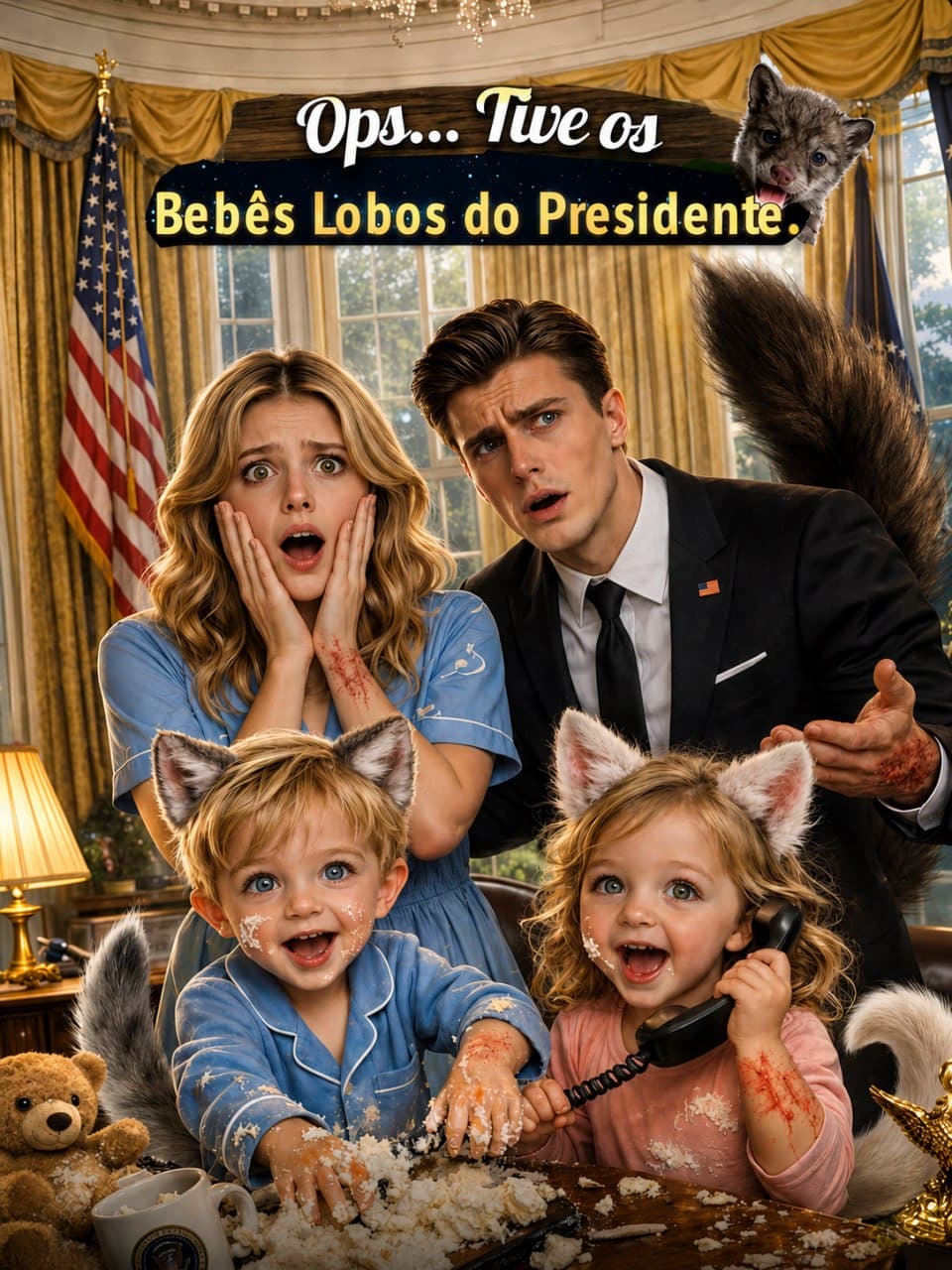 Capa de OPS TIVE OS BEBÊS LOBOS DO PRESIDENTE